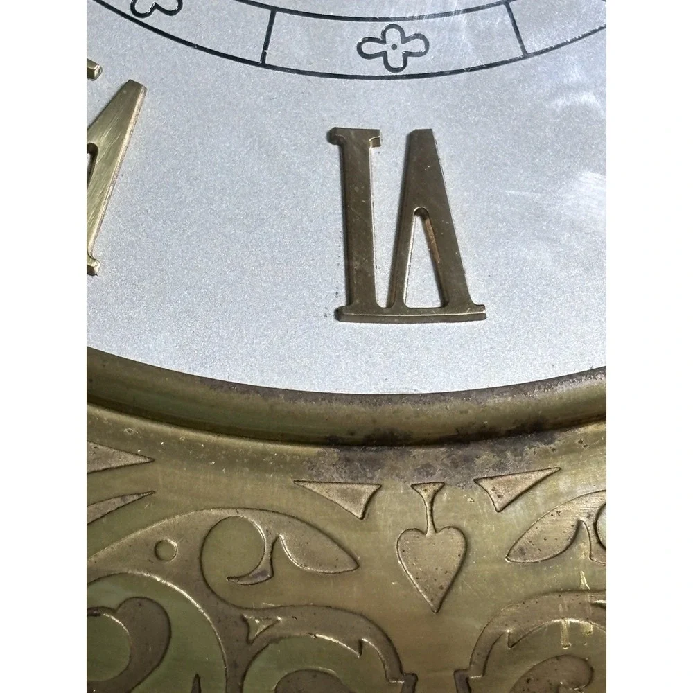 Semca 8 Day Swiss Mid Century Brass Pocket Watch Wall Clock *Working Condition*